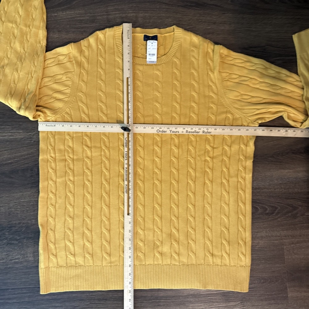 Brooks Brothers Pullover Cable Knit Sweater Size 2XLT Fisherman Preppy Coastal - Picture 6 of 7
